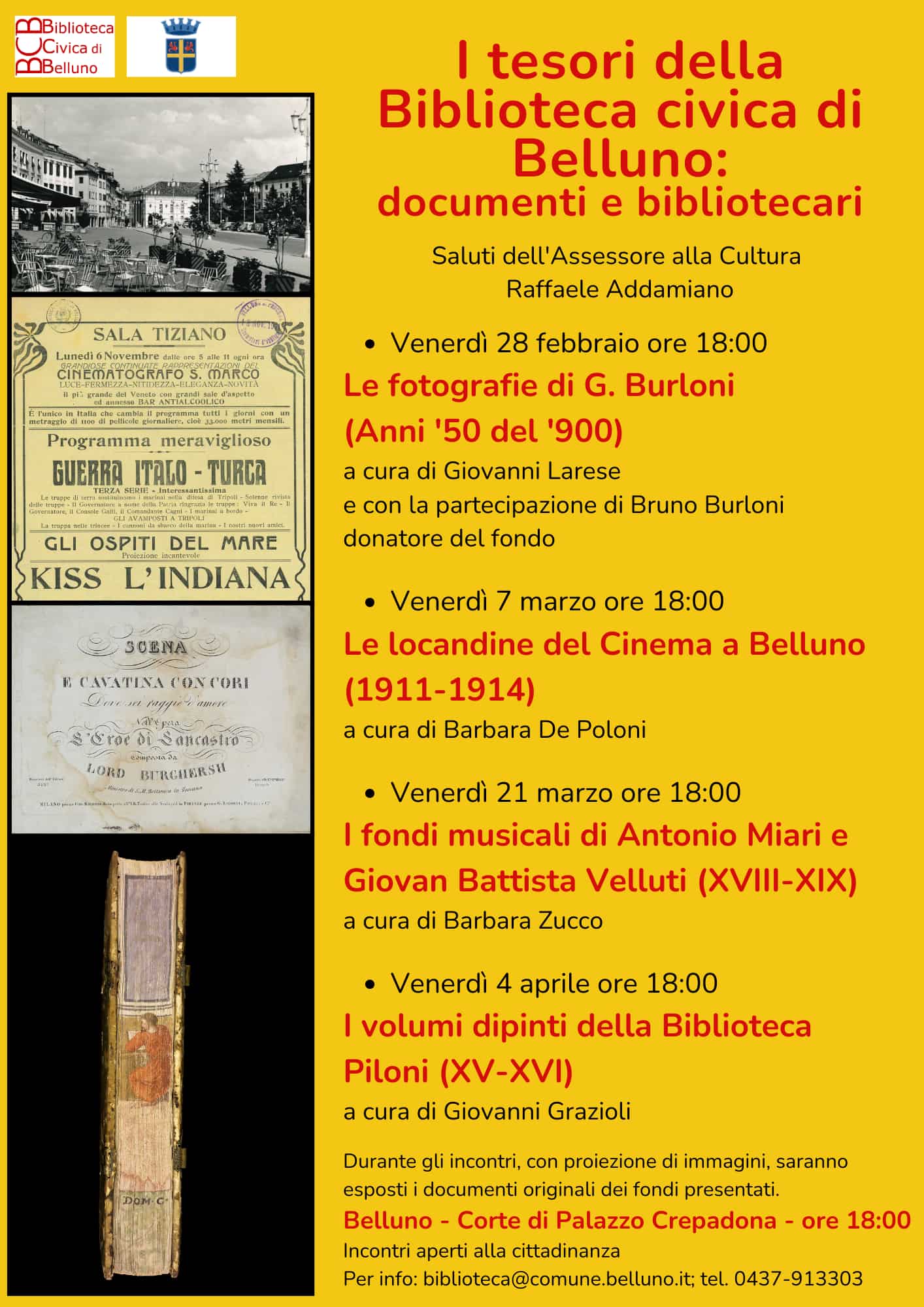 I tesori della Biblioteca civica di Belluno: documenti e bibliotecari