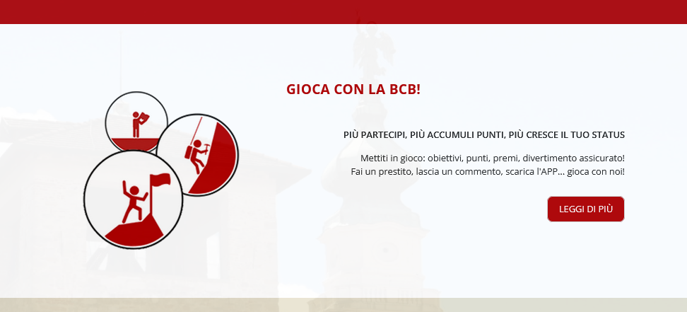 Avviata la gamification in Biblioteca civica dal 01 gennaio al 31 dicembre di ogni anno